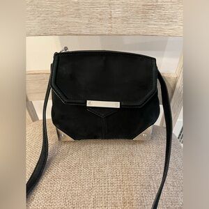 Alexander Wang black suede Prisma crossbody bag
